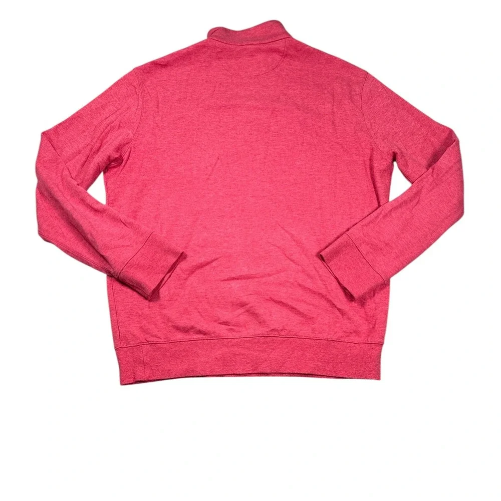 Polo Ralph Lauren 1/4 Zip Mens M Pullover Preppy Pony Red Long Sleeve Sweater